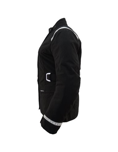 CHAQUETA DE MOTO DE MUJER DONNA NEGRA/BLANCA