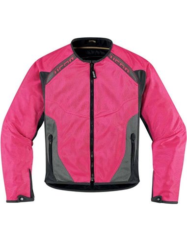 CHAQUETA MOTO ICON ANTHEM ROSA