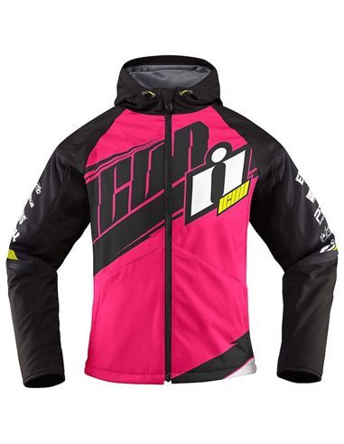 CHAQUETA MOTO ICON TEAM MERC PINK