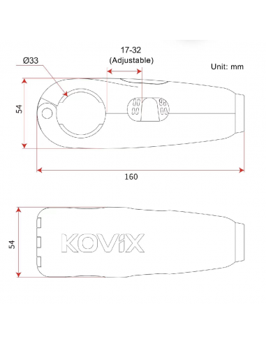 ANTIRROBO DE MANETA DE FRENO DE MOTO CON ALARMA