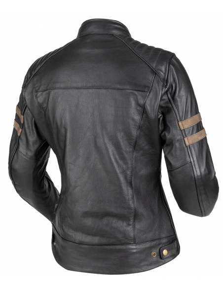 CAZADORA DE MOTO DE PIEL LEGEND LADY NEGRA