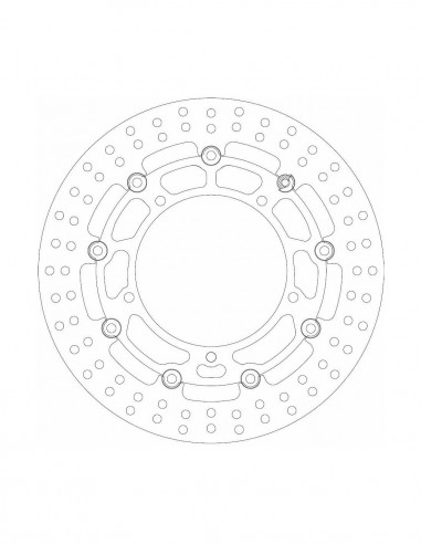 DISCO DE FRENO YAMAHA DELANTERO FLOTANTE HOMOLOGADO TUV OFERTON