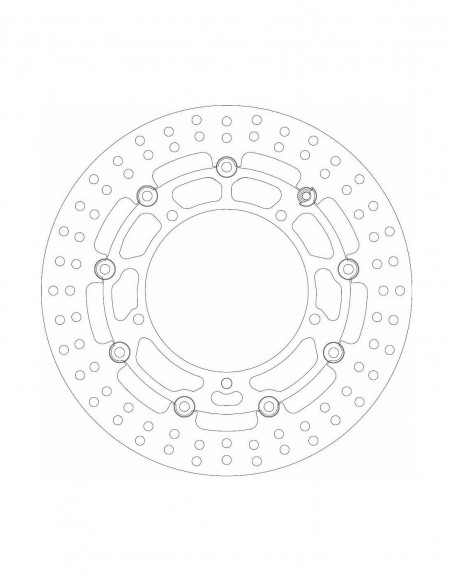 DISCO DE FRENO YAMAHA DELANTERO FLOTANTE HOMOLOGADO TUV OFERTON