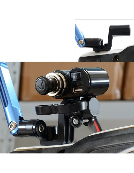 BARRA DE MONTAJE SOPORTE MULTIUSOS ESPEJO/MANILLAR ECONÓMICO