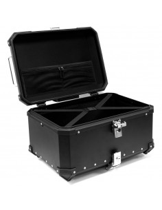 MALETA BAUL TRASERO ALUMINIO NEGRO 60 LITROS 2