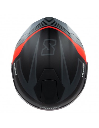 CASCO DE MOTO INTEGRAL FIBRA DE VIDRIO NEGRO/ROJO