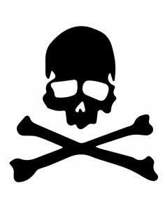 PEGATINA REFLECTANTE CALAVERA