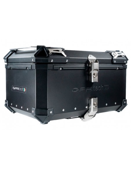 MALETA BAUL TRASERO ALUMINIO NEGRA 56 LITROS