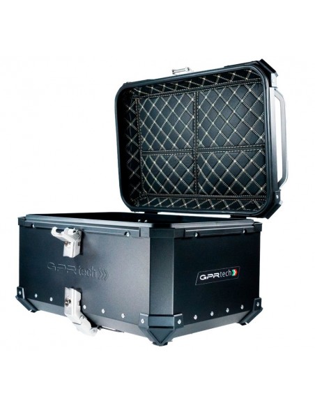 MALETA BAUL TRASERO ALUMINIO NEGRA 56 LITROS