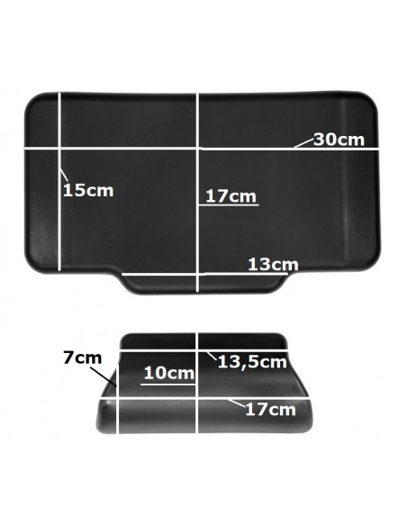 RESPALDO RIÑONERA DOBLE UNIVERSAL PARA MALETAS TRAIL CUADRADAS