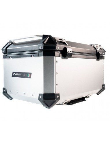 MALETA BAUL TRASERO ALUMINIO PLATA 56 LITROS