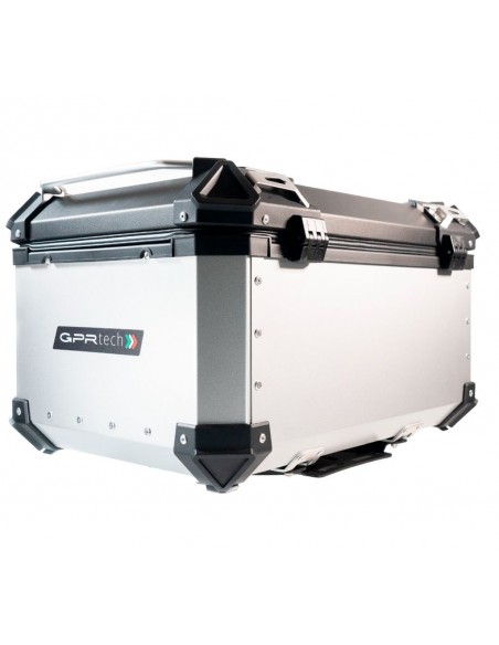 MALETA BAUL TRASERO ALUMINIO PLATA 56 LITROS