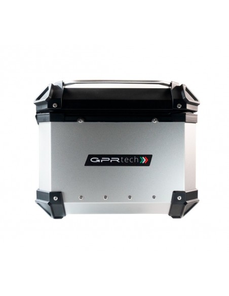 MALETA BAUL TRASERO ALUMINIO PLATA 56 LITROS