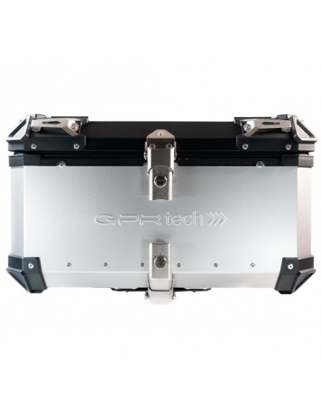 MALETA BAUL TRASERO ALUMINIO PLATA 56 LITROS