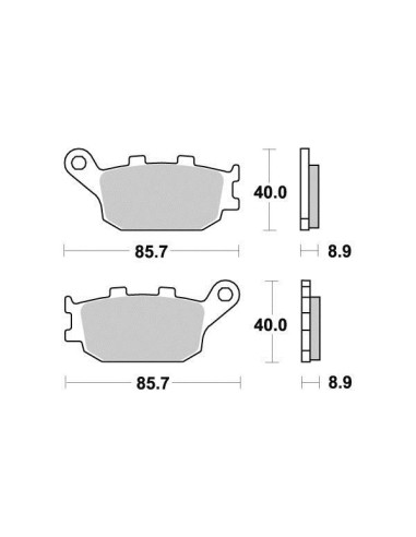 PASTILLAS FRENO DELANTERAS SINTERIZADAS DP 418...