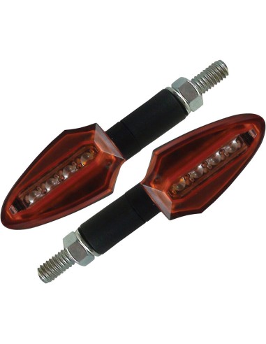 INTERMITENTES DE LED ONE NEGRO Y AMBAR