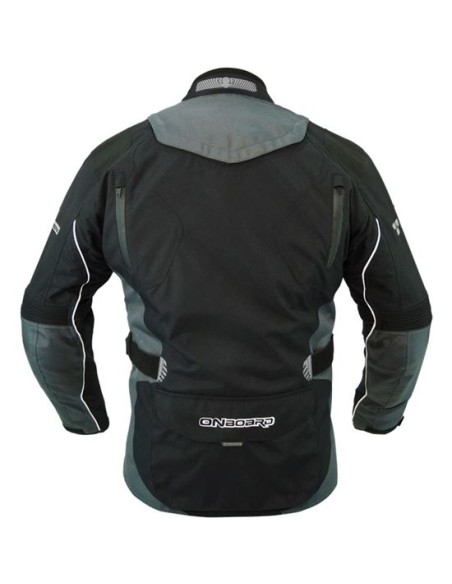 CHAQUETA MOTO ONBOARD STONE GRIS-4 ESTACIONES TRICAPA
