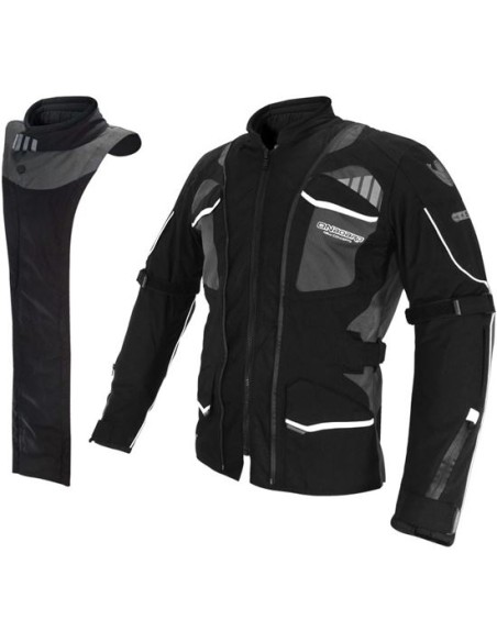 CHAQUETA MOTO ONBOARD STONE GRIS-4 ESTACIONES TRICAPA