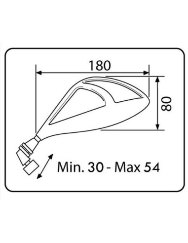 ESPEJO RETROVISOR DERECHO Z1 PUIG SIMIL CARBONO