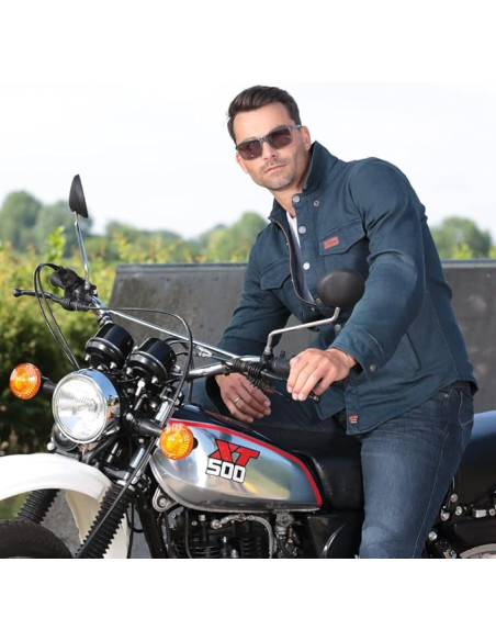 CAZADORA DE MOTO VAQUERA JACKSON AZUL