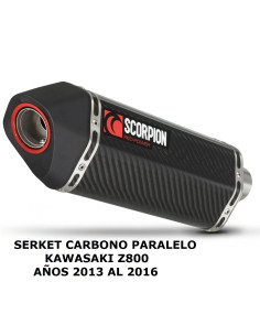 ESCAPE DE MOTO SCORPION SERKET CARBONO KAWASAKI Z 800 LIQUIDACION LIMITADA