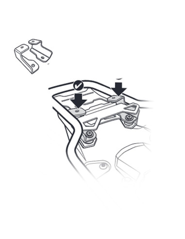 ANCLAJE MALETA TRASERA SHAD  MOTOS BMW LIQUIDACIÓN