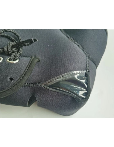 CASCO JET NEGRO BRILLO CON GAFAS INTERIORES +...