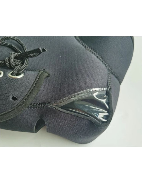 CASCO JET NEGRO BRILLO CON GAFAS INTERIORES + MANOPLAS DE MOTO