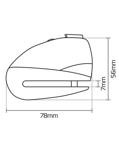 ANTIRROBO DE DISCO CON ALARMA OXFORD