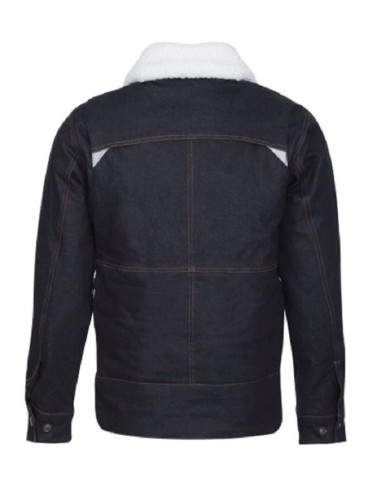 CAZADORA DE MOTO INVIERNO VAQUERA BORREGUITO CON PROTECCIONES