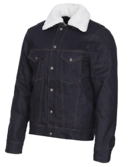 CAZADORA DE MOTO INVIERNO VAQUERA BORREGUITO CON PROTECCIONES