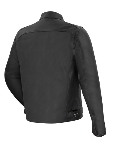CAZADORA DE MOTO DE PIEL NEGRA VERAC