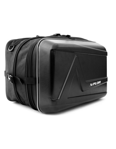 ALFORJAS DE MOTO SEMI RÍGIDAS NEGRO MATE