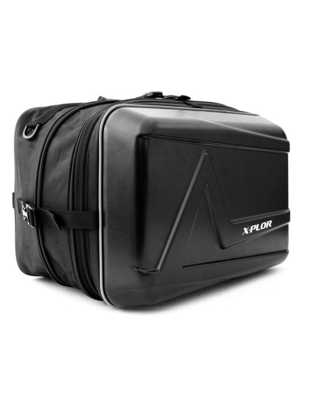 ALFORJAS DE MOTO SEMI RÍGIDAS NEGRO MATE