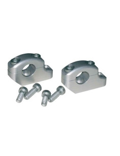 TORRETAS ALZAS MANILLAR 22 mm COLOR PLATA