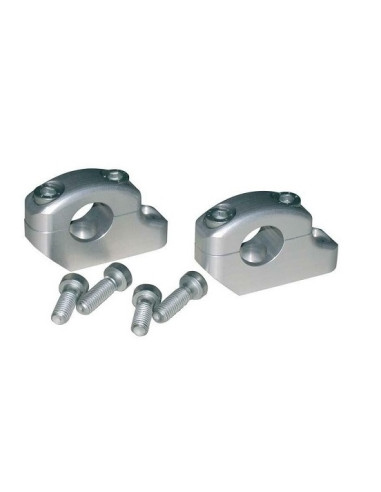 TORRETAS ALZAS MANILLAR 22 mm COLOR PLATA