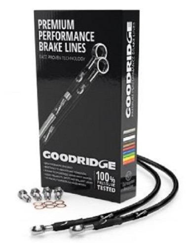 LATIGUILLOS DE FRENO DELANTEROS METALICOS GOODRIDGE PREMIUM KAWASAKI Z1000 2007 2008 2009