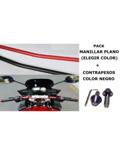 PACK MANILLAR MOTO PLANO "SIMILAR FZ1" Y CONTRAPESOS MOTO