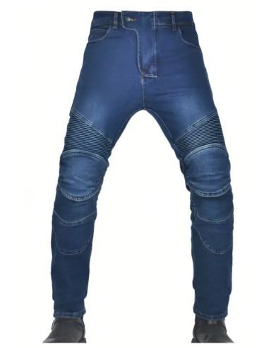 PANTALÓN DE MOTO VAQUERO CON PROTECCIONES