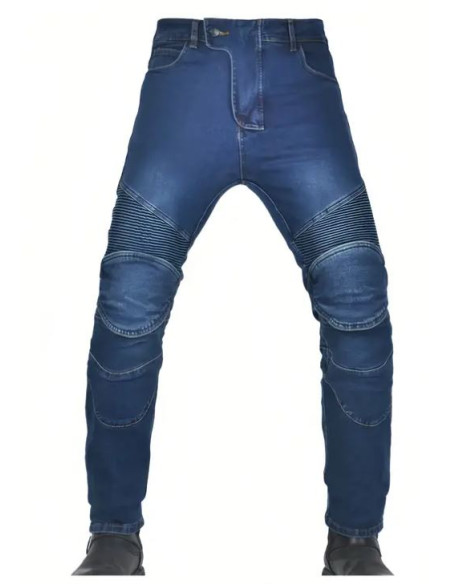 PANTALÓN DE MOTO VAQUERO CON PROTECCIONES