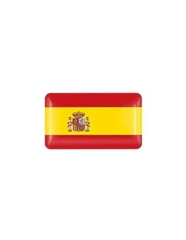 VINILO PEQUEÑO DE RESINA 3D DE LA BANDERA DE ESPAÑA