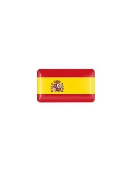 VINILO PEQUEÑO DE RESINA 3D DE LA BANDERA DE ESPAÑA