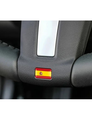 VINILO PEQUEÑO DE RESINA 3D DE LA BANDERA DE ESPAÑA