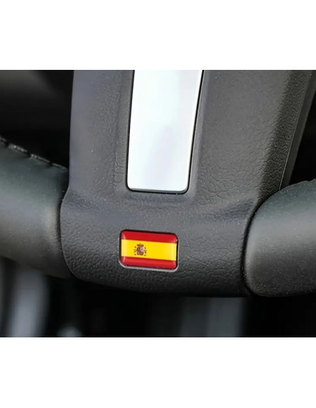 VINILO PEQUEÑO DE RESINA 3D DE LA BANDERA DE ESPAÑA
