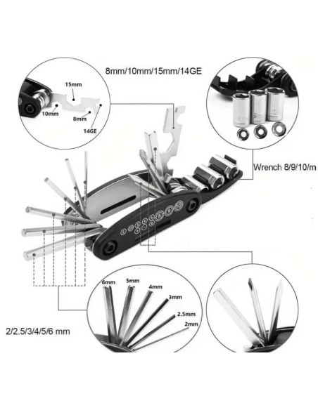 KIT DE HERRAMIENTAS PARA MOTO