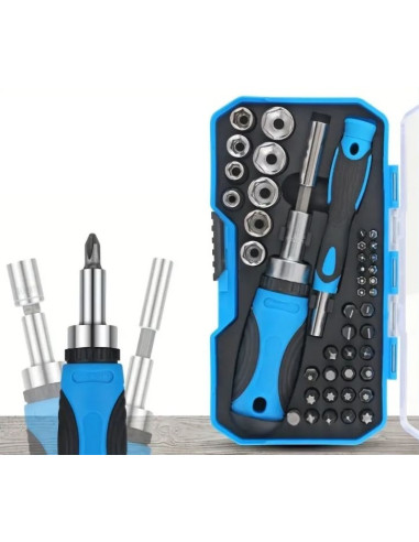 CAJA DE HERRAMIENTAS 44 PIEZAS