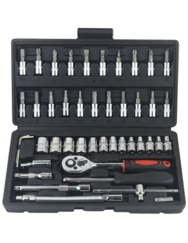 CAJA DE HERRAMIENTAS 46 PIEZAS