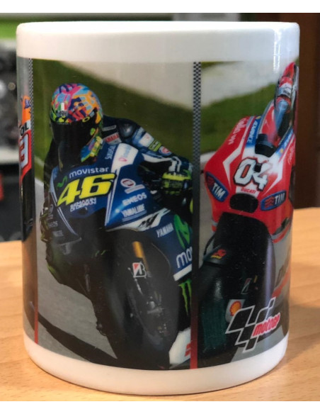 TAZA DE PILOTOS DE MOTO: MARC MARQUEZ - VALENTINOC ROSSI - JORGE LORENZO - ANDREA DOVICIOSO
