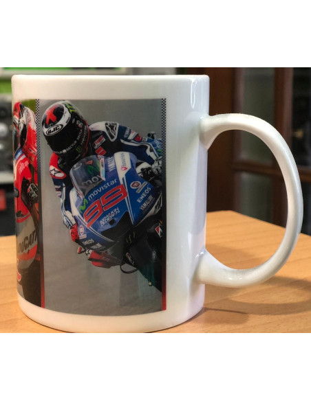 TAZA DE PILOTOS DE MOTO: MARC MARQUEZ - VALENTINOC ROSSI - JORGE LORENZO - ANDREA DOVICIOSO