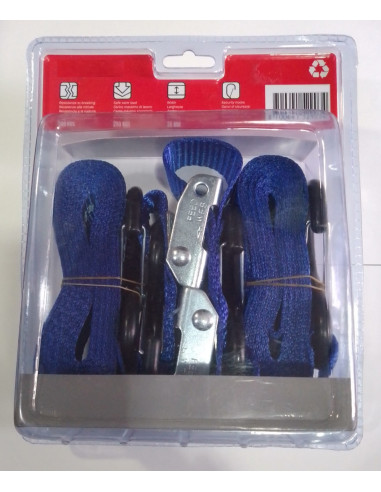 CORREAS DE SUJECIÓN PARA MOTOS O EQUIPAJE - 500 KG